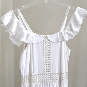 Loft White Sundress